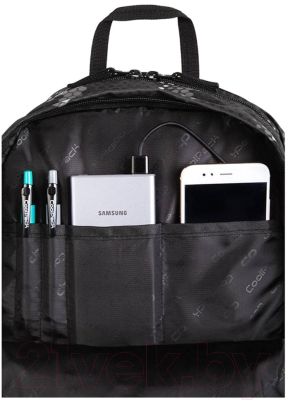 Рюкзак CoolPack Siri / E96593 (черный/бирюзовый)