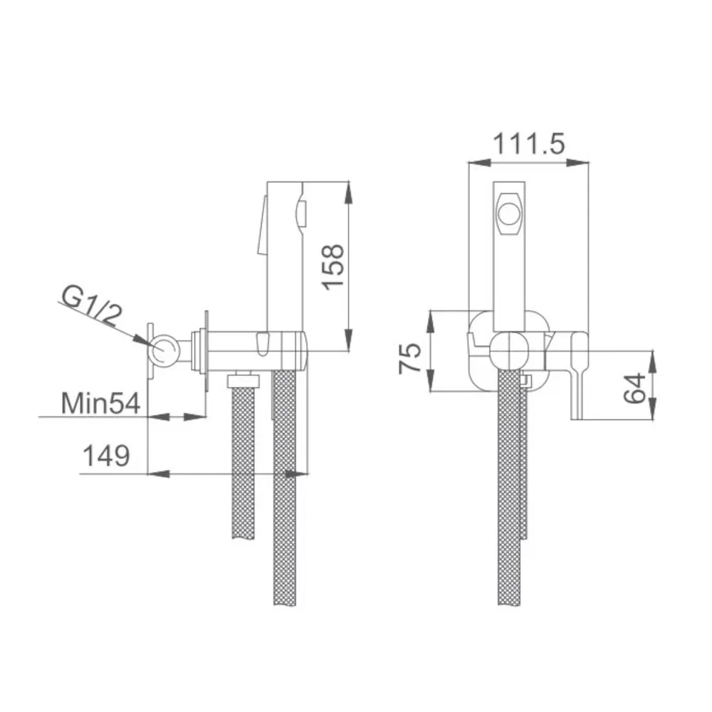 Гигиенический душ Haiba HB5518-3