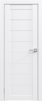 Дверь межкомнатная Юни Амати 01 40x200 (белая шагрень/стекло белое) - 