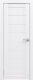 Дверь межкомнатная Юни Амати 01 80x200 (белая шагрень/стекло белое) - 