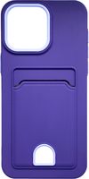 Чехол-накладка Case Matte Card Case для iPhone 12 Pro Max (фиолетовый матовый) - 