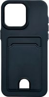 Чехол-накладка Case Matte Card Case для iPhone 12 Pro Max (черный матовый) - 