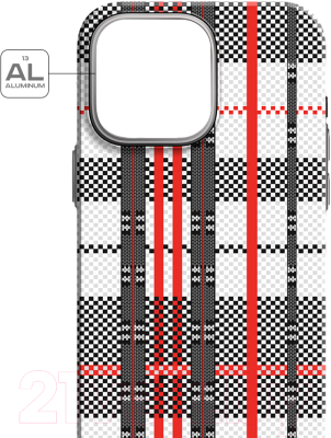 Чехол-накладка Luxo Самоирония Lf-2 для iPhone 14 Pro (черный/красный светящийся)