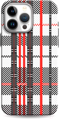 Чехол-накладка Luxo Самоирония Lf-2 для iPhone 14 Pro (черный/красный светящийся)
