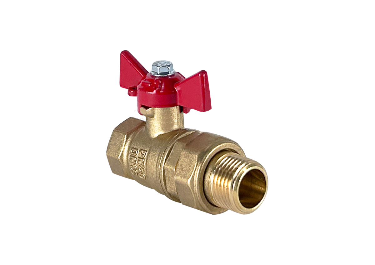 Шаровой кран Valfex ВР/НР 1" / VF.227.LB1.100.N/P59 (ручка-бабочка)
