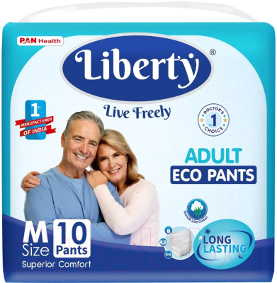 Подгузники для взрослых LIBERTY Adult Pants Eco Pants M (10шт)