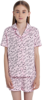 Пижама детская Mark Formelle 567745 (р.128-64, надписи на розовом) - 