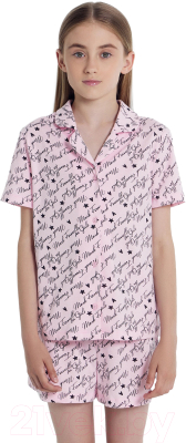 Пижама детская Mark Formelle 567745 (р.134-68, надписи на розовом)