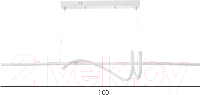Потолочный светильник BayerLux Изгибы / 9456020 (белый)