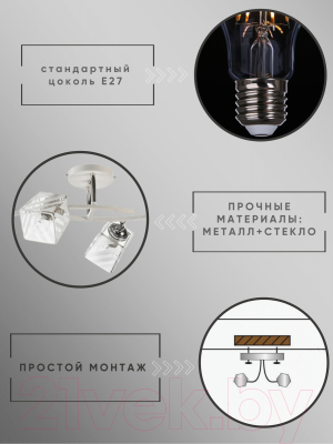 Спот Aitin-Pro НПБ 02-4x60-101 / XA1593/4 (белый/хром)