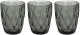 Миниатюра изображения товара Набор стаканов Tognana Glass Rombus / N3585T25892 (3шт, серый)