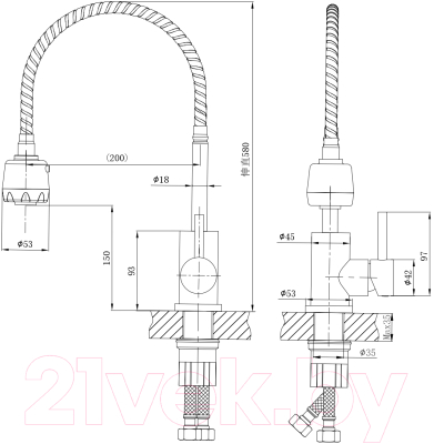 Смеситель Ekko E42304