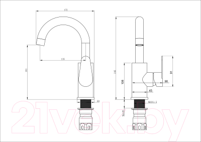 Смеситель Ekko E13802