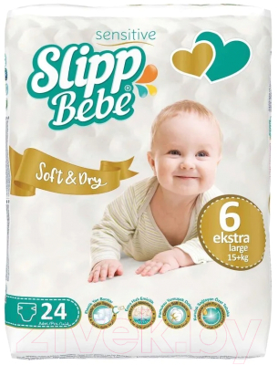 Подгузники детские Slipp Bebe №6 15+ кг (24шт)