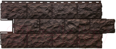 Фасадная панель Fineber Доломит (темно-коричневый)