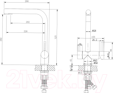 Смеситель Ekko E4306