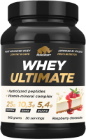 Протеин Prime Kraft Whey Ultimate Малиновый чизкейк (900г, банка) - 