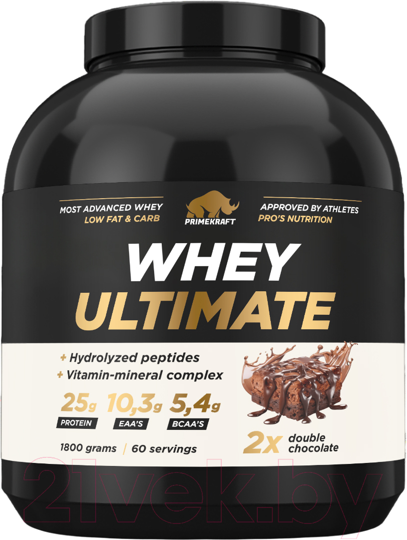 Протеин Prime Kraft Whey Ultimate Двойной Шоколад