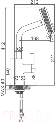 Смеситель Ledeme L6099-4