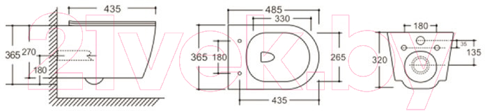 Унитаз подвесной Cerutti Aria MBF CT10016