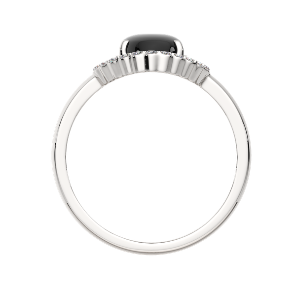 Кольцо из серебра ZORKA 02G9133.ZZ (р.18, с ониксом и фианитами)