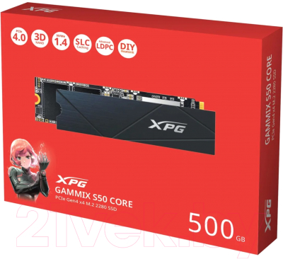 SSD диск A-data XPG Gammix S50 500GB (SGAMMIXS50C-500G-CS)