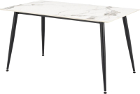 Обеденный стол Halmar Emilio / V-CH-EMILIO_140-ST (белый мрамор/черный) - 