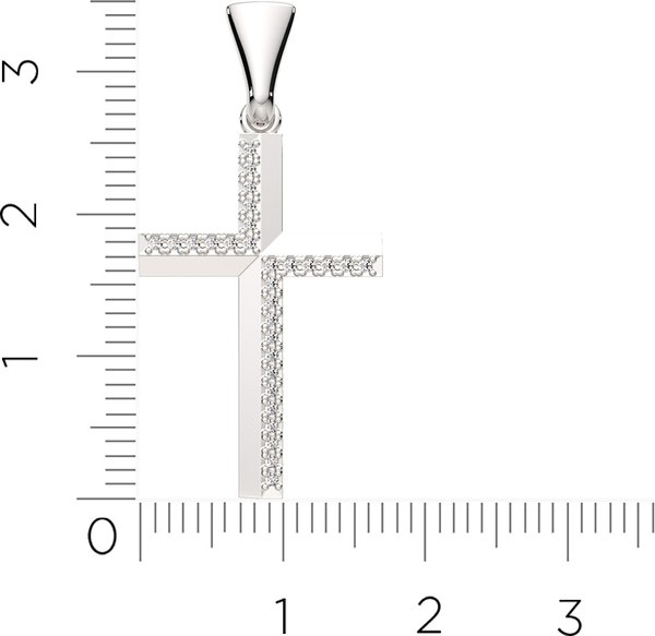 Крестик из серебра ZORKA 0440002