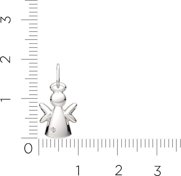 Подвеска из серебра ZORKA 0440066 (с фианитом)