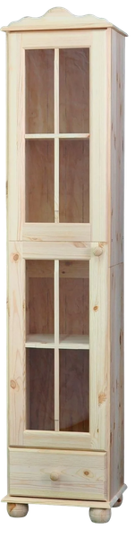 Шкаф с витриной Dipriz Бритта Д.30011.7 (без отделки)