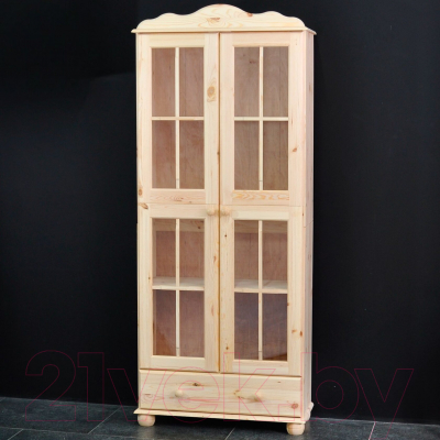 Шкаф с витриной Dipriz Бритта Д.30012.1 (лак)