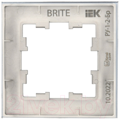 Рамка для выключателей и розеток IEK Brite BR-M12-G-31-K35 (маренго матовый)