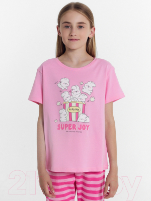 Пижама детская Mark Formelle 567728 (р.110-56, розовый/розовая полоска)