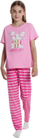 Пижама детская Mark Formelle 567728 (р.146-72, розовый/розовая полоска) - 