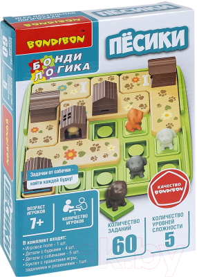 Развивающая игра Bondibon БондиЛогика Песики / ВВ6397