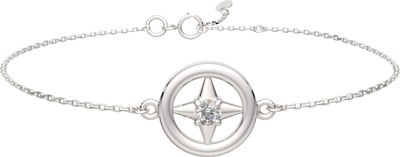 Браслет из серебра ZORKA 06401150.ZZ (18см, с фианитом) - 