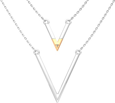 

Колье из комбинированного серебра, 05D0010.G14K