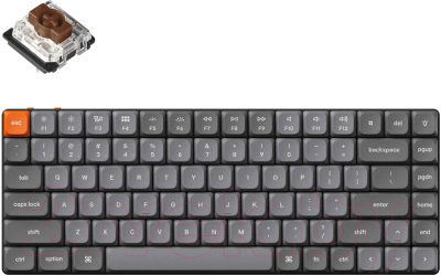 Клавиатура Keychron K3 Max White LED Gateron Low Profile Brown 2.0 / K3M-A3-RU