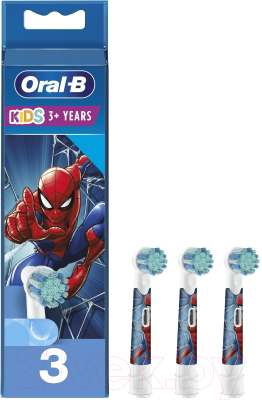 Набор насадок для зубной щетки Oral-B EB10S Spiderman (3шт)