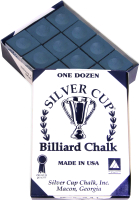 Мел для бильярда Silver Cup 7602 (12шт, Royal Blue) - 