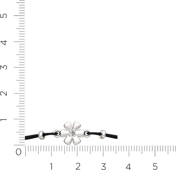 Браслет из серебра ZORKA 0670050.01.ZZ (18см, с фианитом)