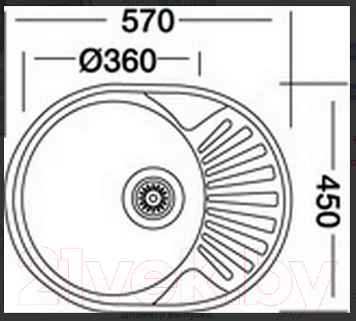 Мойка кухонная Kromevye EC 257