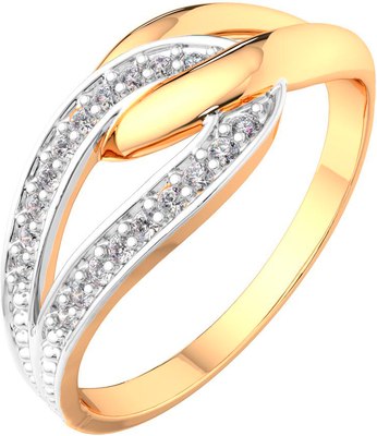 Кольцо из розового золота ZORKA 210651.14K.R (р.18, с фианитами) - 