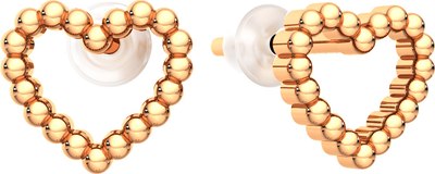 Серьги из розового золота ZORKA 300125S-9K -