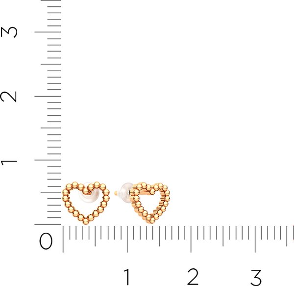 Серьги из розового золота ZORKA 300125S-9K