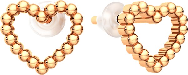 Серьги из розового золота ZORKA 300125S-9K