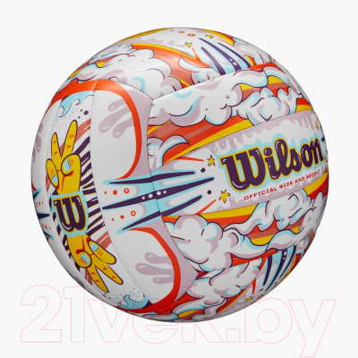 Мяч волейбольный Wilson Graffiti Peace VB / WV4006901XBOF (размер 5)