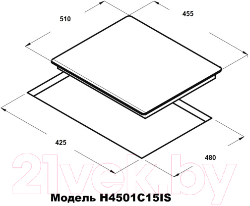 Газовая варочная панель Schtoff H 4501 C15 IS