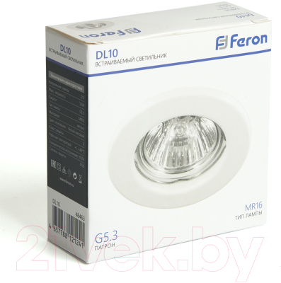 Точечный светильник Feron DL10 MR16 50W G5.3 / 48463