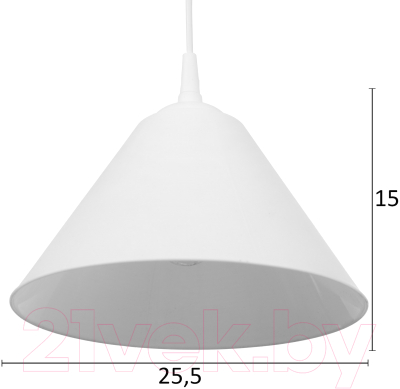Изображение товара Потолочный светильник BayerLux Конус / 9175851 (белый)